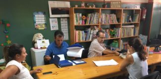 Corporación y equipos directivos evalúan las obras de los centros escolares de San Sebastián