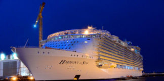 Un muerto y cuatro heridos por un accidente en el mayor crucero del mundo