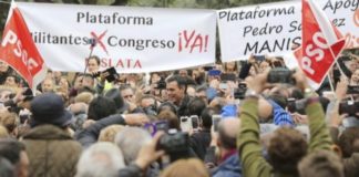 Aviso de Sánchez a la gestora del PSOE en su reaparición:  «Vuestro tiempo se acabó»