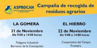 ASPROCAN organiza una campaña de Gestión de Residuos en La Gomera y El Hierro