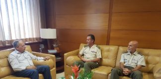 El Presidente del Cabildo recibe al subdelegado de Defensa en Santa Cruz de Tenerife