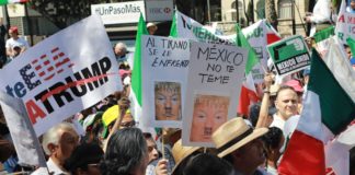 México responde en las calles a los ataques de Trump