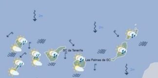 Chubascos en el norte de las islas hoy martes
