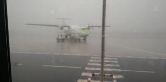 El mal tiempo impide la salida del vuelo desde La Gomera