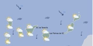 Los cielos continuarán nubosos en el norte de Canarias este domingo