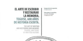 El Cabildo de La Gomera acoge la clausura de la exposición “El arte de escribir y restaurar la memoria”