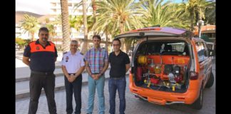 El Ayuntamiento cede a Protección Civil un equipo para la extinción rápida de incendios urbanos en San Sebastián
