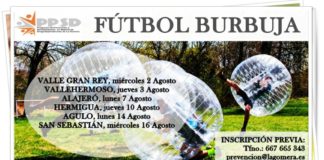 El «Fútbol Burbuja» llega a partir de esta semana a cada uno de los municipios de la Isla