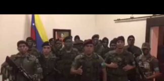 Militares activos de la ciudad venezolana de Valencia se declaran en «legítima rebeldía» contra Maduro