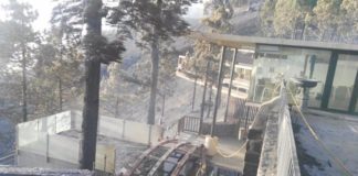 El Parador de Tejeda no sufre daños significativos por el incendio