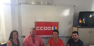 Rodríguez, se reunió esta semana con los representantes de CCOO del sector de las ambulancias de urgencias en la isla