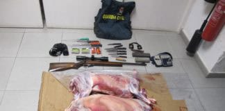 La Guardia Civil investiga a cuatro hombres por un presunto delito de caza ilegal y tenencia ilícita de armas en La Gomera