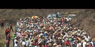 Centenares de personas participan en la Bajada de la Virgen de El Paso de Alajeró