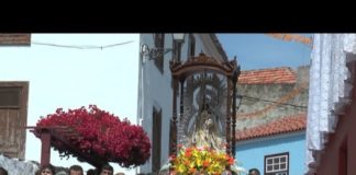 Agulo finaliza sus fiestas patronales con la misa y procesión en honor a la Virgen de las Mercedes
