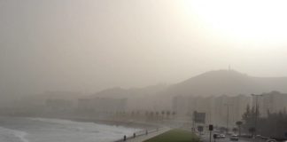 Aviso amarillo por calima en parte de Canarias