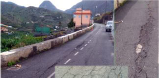 NC-ADGomera urge una solución al mal estado y peligrosidad de la carretera de acceso a Santa Catalina