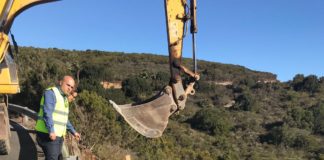Obras Públicas inició hoy la construcción de dos muros de contención en el tramo Epina-Arure