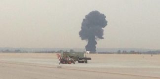 Muere el piloto de un caza F-18 al estrellarse en la base de Torrejón (Madrid)