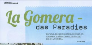 La publicación alemana “Greenlifestyle” publica un extenso reportaje sobre La Gomera