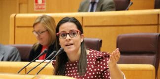 Yaiza Castilla defiende el Silbo Gomero en el Senado