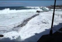 Fuerte marejada en Canarias y baja probabilidad de lluvias este lunes en Canarias