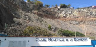 Comienzan las obras de refuerzo de la ladera del Parador de Turismo sobre el Club Náutico de La Gomera