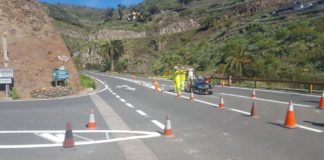 El Cabildo destina más de 845.000 euros al servicio de mantenimiento y conservación de las carreteras gomeras
