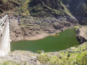 Presa de San Sebastián en enero de 2018