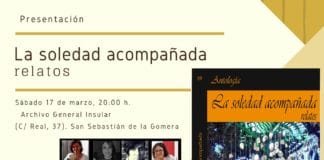 El Archivo Insular de La Gomera acoge mañana la presentación del libro ‘La soledad acompañada’