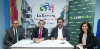 Renovado el convenio entre Cajasiete y la Asociación de empresarios, comerciantes y profesionales de La Gomera