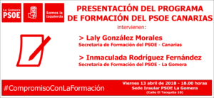 programa de formación psoe la gomera