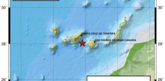 Temblor de 2,2 grados entre Gran Canaria y Tenerife este sábado