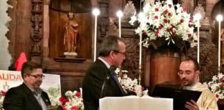 Hermigua despide entre muestras de cariño al cura párroco David Rodríguez Martín