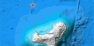 El IGN registra un terremoto de magnitud 3,1 en el mar, al norte de El Hierro