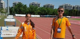 Lucía Curbelo compitió entre la élite de clubes y atletas SUB-16 de toda España