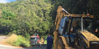 El Cabildo avanza en los trabajos de mejora de las obras de la carretera entre Juego de Bolas y La Laguna Grande