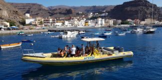 Celebrada una ruta marítima de observación de aves y cetáceos y limpieza de la costa en Playa de Santiago