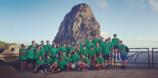 35 jóvenes palmeros pasan un fin de semana de convivencia en La Gomera
