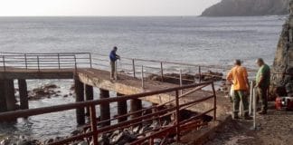 El Cabildo realiza tareas de mejora en la accesibilidad y seguridad de Puntallana