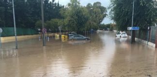 Luvias torrenciales en Málaga