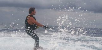 El palmero Ricardo García pretende unir en esquí acuático las capitales de La Palma y La Gomera