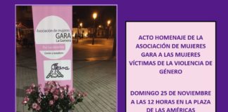 La Asociación de Mujeres Gara conmemora otro 25 de noviembre el Día Internacional contra la Violencia de género