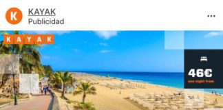 El portal turístico ‘Kayak’ utiliza una playa de Morrojable para publicitar Hermigua