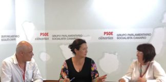 El PSOE se reúne con Apiten y le traslada su apoyo ante las movilizaciones previstas para este martes