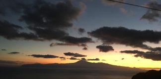 Temperaturas sin cambios este martes Amanecer desde Hermigua. Foto de archivo remitida a Gomeranoticias