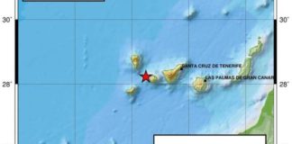 Temblor de 2,8 grados en el noroeste de La Gomera