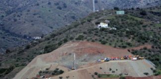 Excavados 52 de los 60 metros de pozo necesarios para llegar a donde está Julen