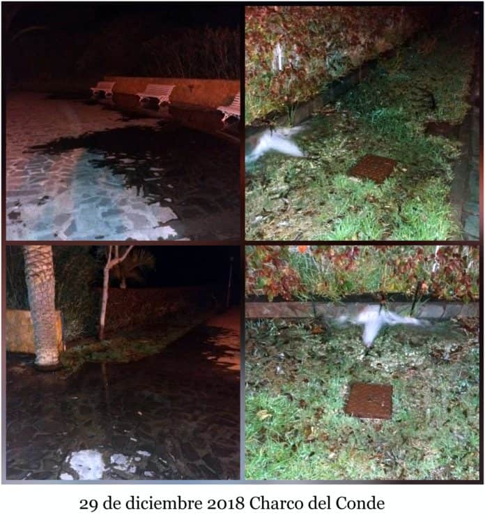 pérdida de agua en valle gran rey