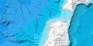 Se registra un terremoto de magnitud 2,8 en el mar al oeste de Fuerteventura