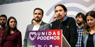 IU reclama a Podemos que acepte un acuerdo programático con el PSOE aunque no haya gobierno de coalición